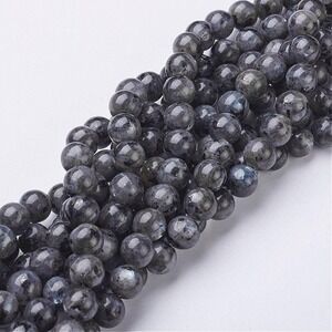 8MM Labradorite & Larvikite Beads-ONE Gemstone Bead Strand-Jewelry Making Crafts